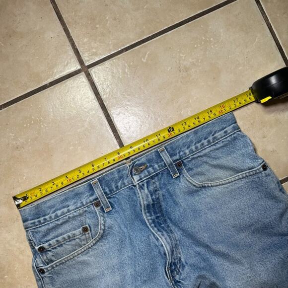 Vintage 2000's Levi's 468 Jeans Relaxed Straight Leg Blue Jeans Mens Size 34x30 - Picture 5 of 13